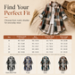 🍂Casual Loose Fit Plaid Long Sleeve Shirt Plus Size Sun Protection Outerwear for Spring and Autumn