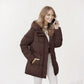 ✨  Women's Hooded Mid-Length Puffer Coat