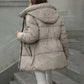 ✨  Women's Hooded Mid-Length Puffer Coat