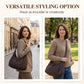 👜 Soft Shape, Standout Style | Plaid Ruched Cloud Bag with Adjustable Strap