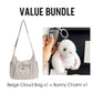 👜 Soft Shape, Standout Style | Plaid Ruched Cloud Bag with Adjustable Strap