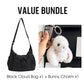 👜 Soft Shape, Standout Style | Plaid Ruched Cloud Bag with Adjustable Strap