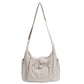 👜 Soft Shape, Standout Style | Plaid Ruched Cloud Bag with Adjustable Strap