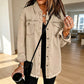 ✨Women's Frayed Hem Washed Denim Jacket