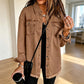 ✨Women's Frayed Hem Washed Denim Jacket