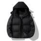 Men's Winter Color-Block Puffer Hooded Jacket