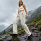 Women's Outdoor Waterproof Pants with Zipper Pockets