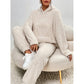 Women's Plush Hooded Sweatshirt & Pants Lounge Set