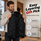 Men’s Insulated Utility Vest – Multi-Pocket Quilted Design for Cold-Weather Layering