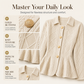 ✨ Elegant Gathered Peplum Blazer For Women - Feminine Silhouette, Peplum Cut, Elegant