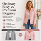 ✨ Elegant Gathered Peplum Blazer For Women - Feminine Silhouette, Peplum Cut, Elegant