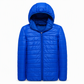 Men's Lightweight Hooded Padded Cotton Casual Short Winter Coat Plus Size