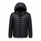 Men's Lightweight Hooded Padded Cotton Casual Short Winter Coat Plus Size