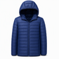 Men's Lightweight Hooded Padded Cotton Casual Short Winter Coat Plus Size