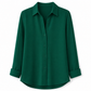 Women Elegant Casual Long Sleeve Button Up Blouse