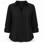 Women Elegant Casual Long Sleeve Button Up Blouse