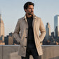 ✨Men's Minimalist Single-Breasted Mid-Length Coat – Clean Lines, Modern Fit, Everyday Elegance