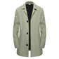 ✨Men's Minimalist Single-Breasted Mid-Length Coat – Clean Lines, Modern Fit, Everyday Elegance