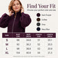 Women's Lantern Sleeve Zip-Up Knit Sweater – Elegant Sleeves, Cozy Fit, Everyday Style