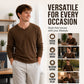 Men's Casual Scoop Neck Knit Top