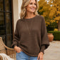 👚Women's Oversized Ribbed Knit Sweater