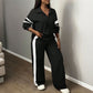 Women's Casual Sweatshirt and Wide-Leg Pants Set