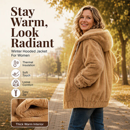 🔥✨☁️Soft & Skin-Friendly, Everyday Casual🧥 Women's Hooded Jacket – Comfortable Fabric & Relaxed Fit ✨
