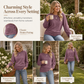 🍂 Women's Crewneck Knit Sweater – Stretch & Shape-Retaining, Six Autumn Shades | Easy to Pair with Denim, Boots & Skirts ✨