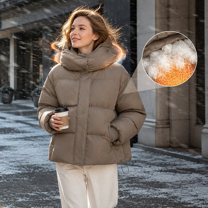 Women's Thickened Short Hooded Winter Coat