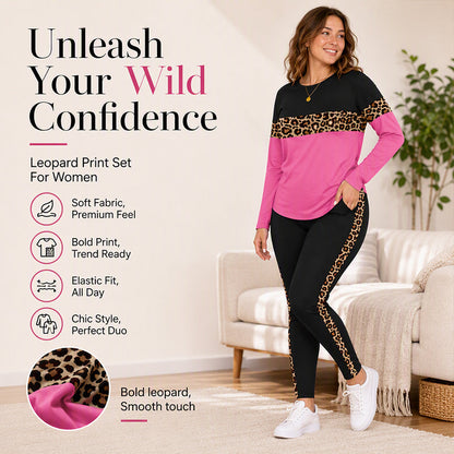 🐆Women's Casual Leopard Print 2-Piece Set – Trendy, Comfortable, Effortless Everyday Style