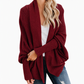 Women's Loose Batwing Sleeve Knit Cardigan Open Front Shawl For Autumn And Winter