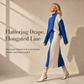 Women's Autumn Winter Color Block Knit 2-Piece Set Thickened Pullover Sweater and Skirt