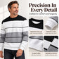 ✨Men's Casual Crewneck Striped Sweatshirt – Classic Stripes, Relaxed Fit, Everyday Comfort