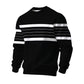 ✨Men's Casual Crewneck Striped Sweatshirt – Classic Stripes, Relaxed Fit, Everyday Comfort