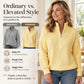 Women's Stand Collar Half-Zip Knit Sweater