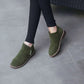 ✨ Women's Side-Zip Ankle Boots: Chunky Heel & Faux Suede Finish 🥾