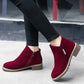 ✨ Women's Side-Zip Ankle Boots: Chunky Heel & Faux Suede Finish 🥾