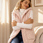 Women's Cozy Double-Sided Fuzzy Hooded Vest