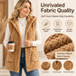 Women's Cozy Double-Sided Fuzzy Hooded Vest