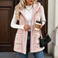 Women's Cozy Double-Sided Fuzzy Hooded Vest